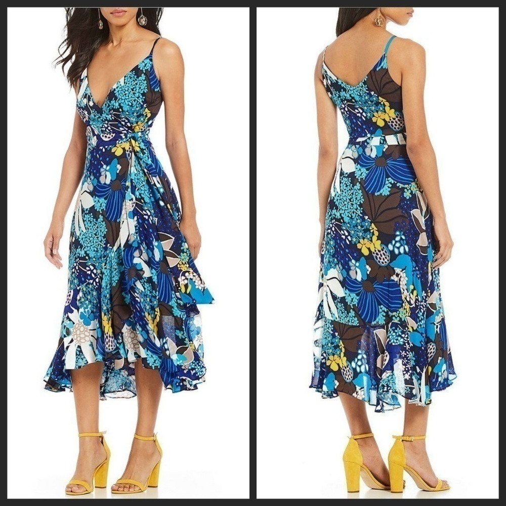 💕TRINA TURK💕 Kacie 2 Wrap Floral Maxi Dress